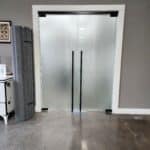 Commercial Interior Frosted Glass Door